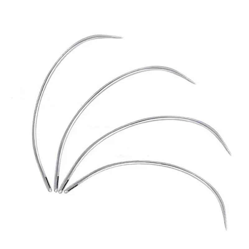 Aiguilles couture cuir courbées 4 pièces pour réparation