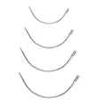 Aiguilles couture cuir courbées 4 pièces pour réparation – Couleur sliver