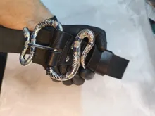 Avis clients – Boucle ceinture métal 40 mm tête serpent argent