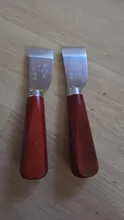 Avis clients – Couteau découpe cuir manche bois