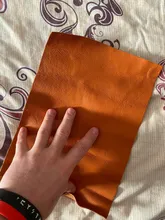 Avis clients – Cuir de vachette souple orange 20 à 60 cm
