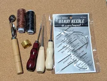 Avis clients – Kit couture cuir avec fil ciré et aiguilles quilting