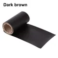 Bande cuir PU adhésive 137 x 10 cm pour réparation – Couleur dark brown