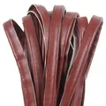Bande cuir PU litchi 10 mm pour accessoires – Couleur red brown