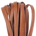 Bande cuir PU litchi 10 mm pour accessoires – Couleur yellow brown