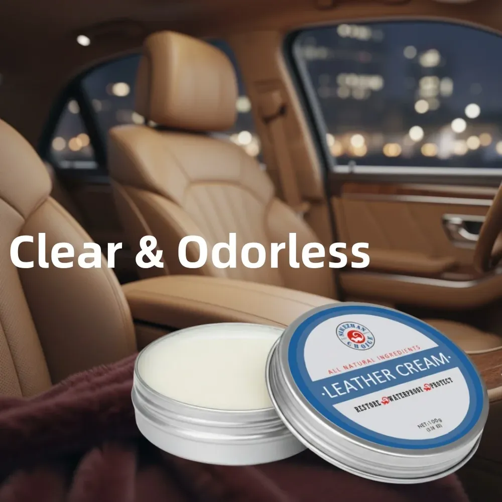 Baume cuir 50 à 200 g naturel et inodore pour sièges auto