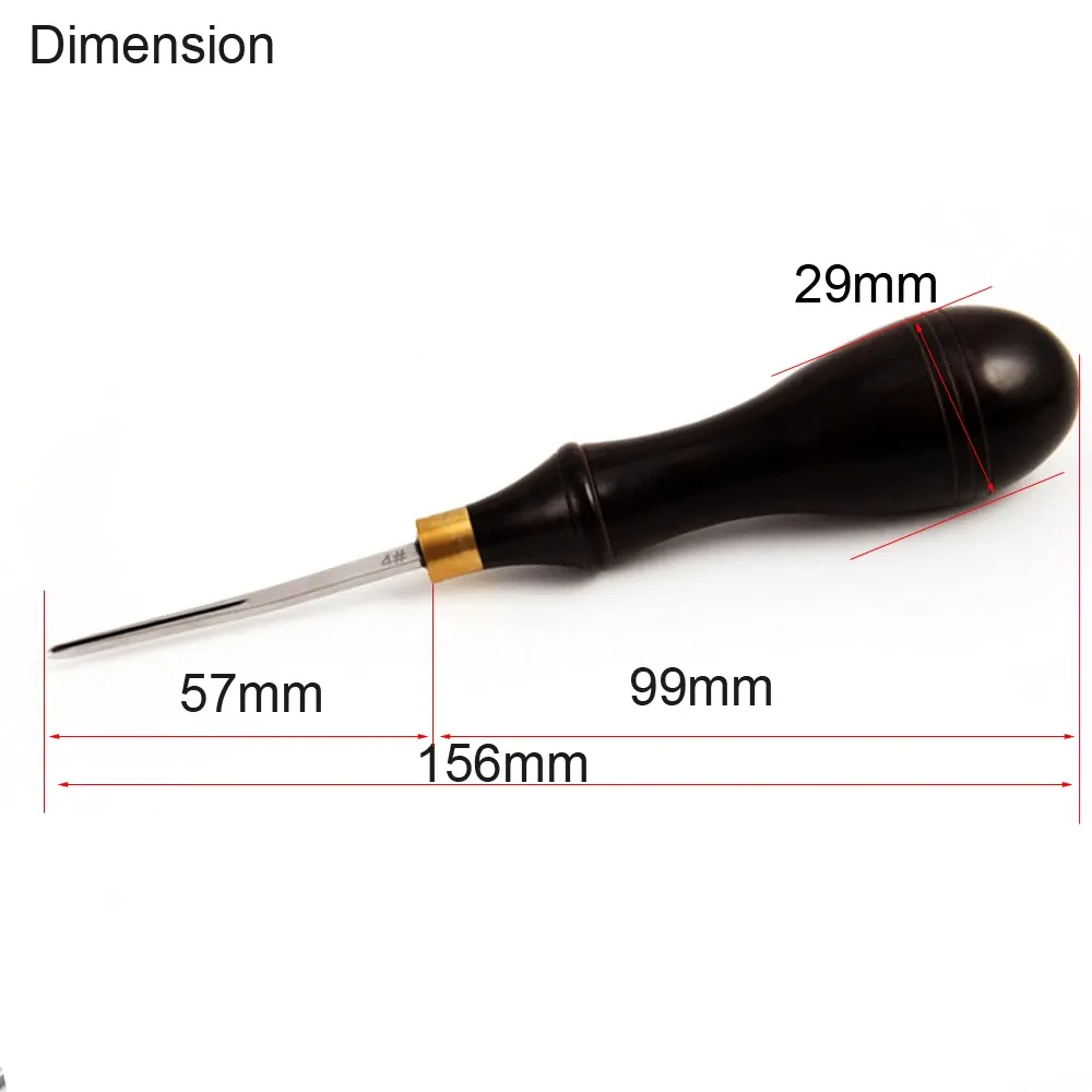 Biseauteuse cuir manche ébène 0,6 à 2,25 mm