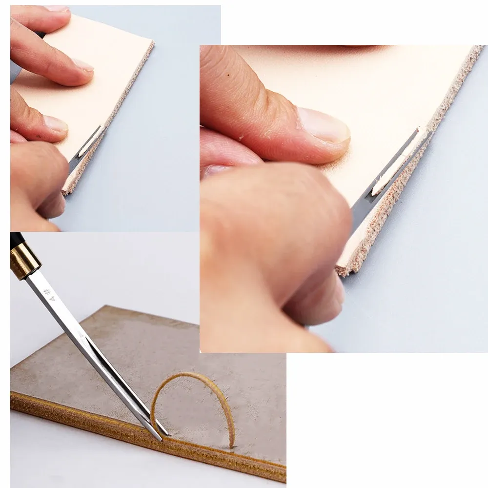 Biseauteuse cuir manche ébène 0,6 à 2,25 mm