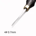 Biseauteuse cuir manche ébène 0,6 à 2,25 mm – Couleur Ebony handle 0.7mm