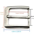 Boucle ceinture alliage 40 mm argent antique ardillon – 6