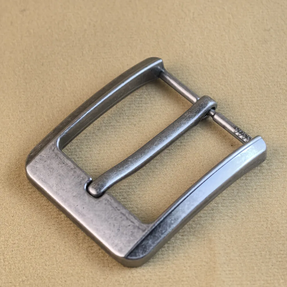 Boucle ceinture alliage 40 mm argent antique ardillon
