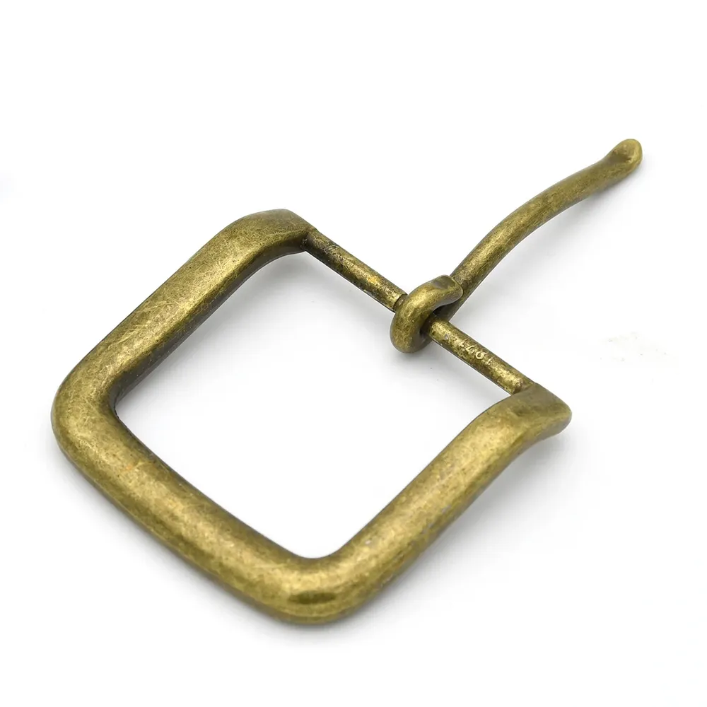 Boucle ceinture bronze antique 40 mm ardillon métal cuir