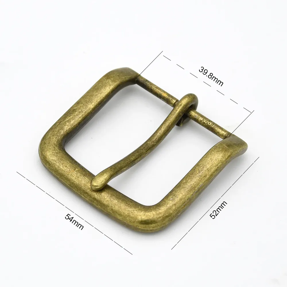 Boucle ceinture bronze antique 40 mm ardillon métal cuir