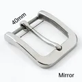 Boucle ceinture inox 35 à 40 mm finition miroir ou brossée – Couleur MirrorSilver-40mm