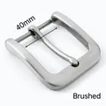 Boucle ceinture inox 35 à 40 mm finition miroir ou brossée – Couleur BrushedSilver-40mm