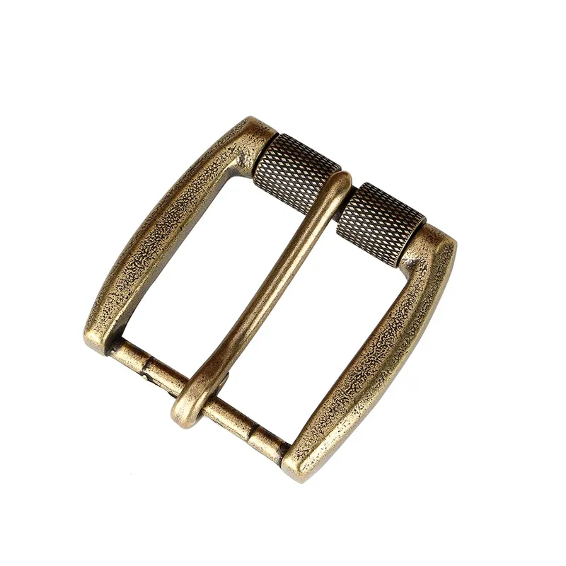 Boucle ceinture laiton 40 mm ardillon rouleau vintage
