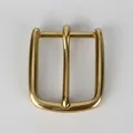 Boucle ceinture laiton 40 mm ardillon sculpté artisanat cuir – 4