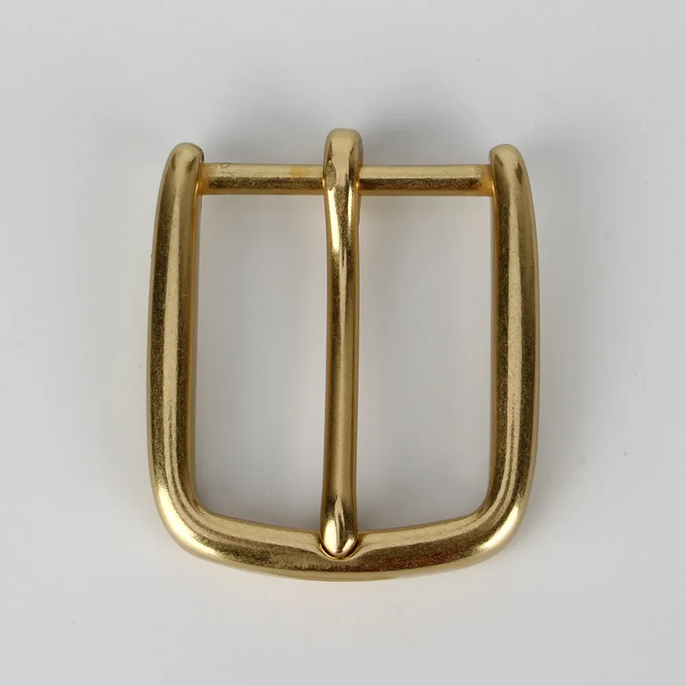 Boucle ceinture laiton 40 mm ardillon sculpté artisanat cuir