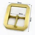 Boucle ceinture laiton 40 mm ardillon simple double – Couleur BLANC (D)