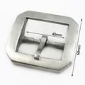 Boucle ceinture laiton 40 mm ardillon simple double – Couleur BrushedSingle