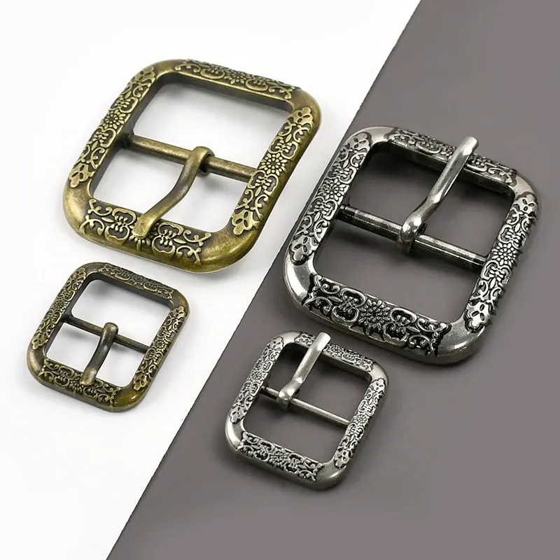 Boucle ceinture laiton argent 20 à 40 mm ardillon vintage
