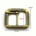 Boucle ceinture laiton argent 20 à 40 mm ardillon vintage – Couleur YK056-Brass-20mm