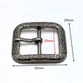 Boucle ceinture laiton argent 20 à 40 mm ardillon vintage – Couleur YK056-Silver-20mm