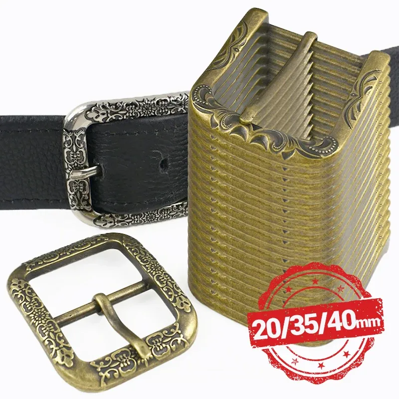 Boucle ceinture laiton argent 20 à 40 mm fermoir décoratif