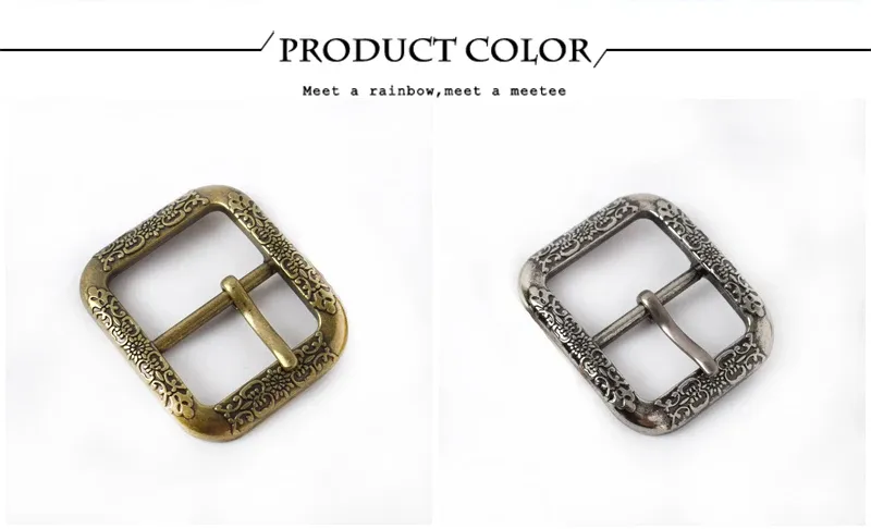 Boucle ceinture laiton argent 20 à 40 mm fermoir décoratif