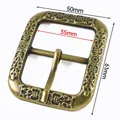 Boucle ceinture laiton argent 20 à 40 mm fermoir décoratif – Couleur YK056-Brass-35mm