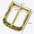 Boucle ceinture laiton argent 20 à 40 mm fermoir décoratif – Couleur YK413-Brass-40mm