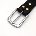 Boucle ceinture métal 35 mm ardillon argent noir pistolet – 1