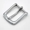 Boucle ceinture métal 35 mm ardillon argent noir pistolet – Couleur Silver