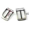 Boucle ceinture métal 35 mm ardillon noir pistolet chrome – 2