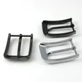 Boucle ceinture métal 35 mm ardillon noir pistolet chrome – 5