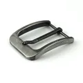Boucle ceinture métal 35 mm ardillon noir pistolet chrome – Couleur Gun black