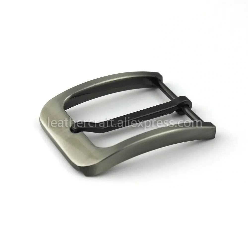 Boucle ceinture métal 35 mm ardillon tendance noir pistolet