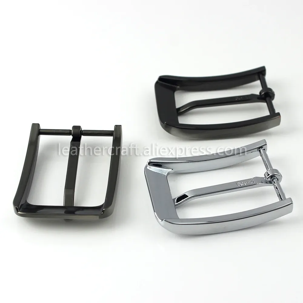 Boucle ceinture métal 35 mm ardillon tendance noir pistolet