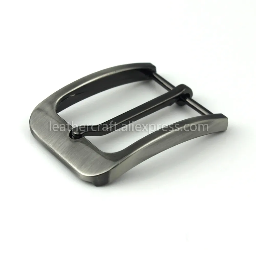 Boucle ceinture métal 35 mm ardillon tendance noir pistolet