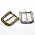 Boucle ceinture métal 40 mm ardillon gaufré bronze antique – 2