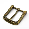 Boucle ceinture métal 40 mm ardillon gaufré bronze antique – Couleur Antique bronze