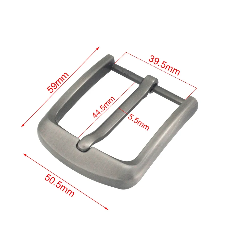 Boucle ceinture métal 40 mm ardillon laser