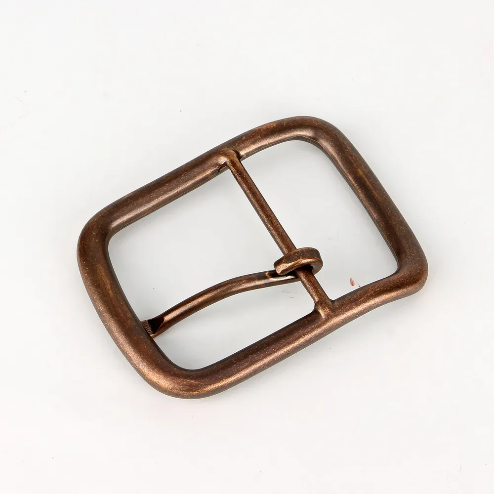 Boucle ceinture métal 40 mm bronze antique ardillon