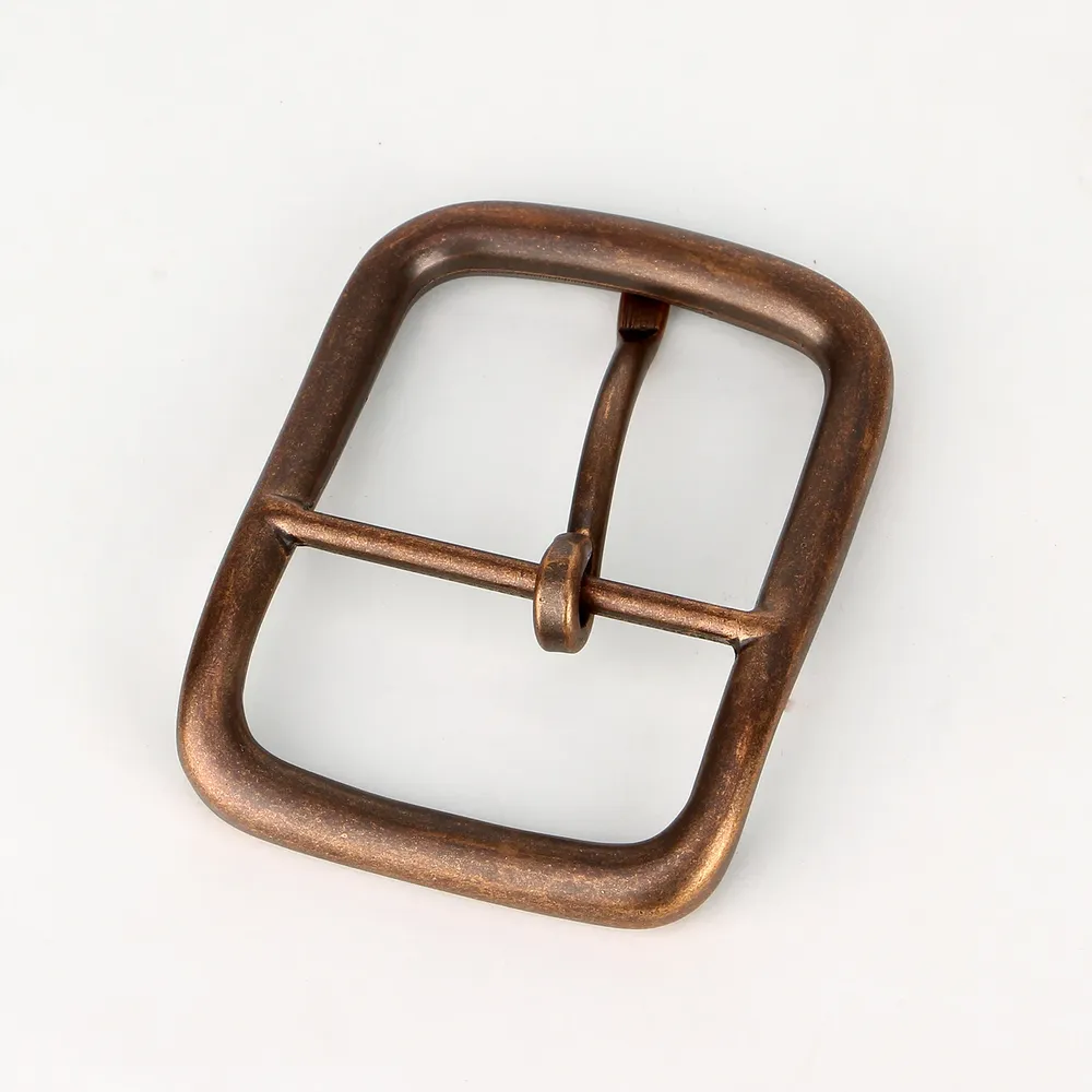 Boucle ceinture métal 40 mm bronze antique ardillon