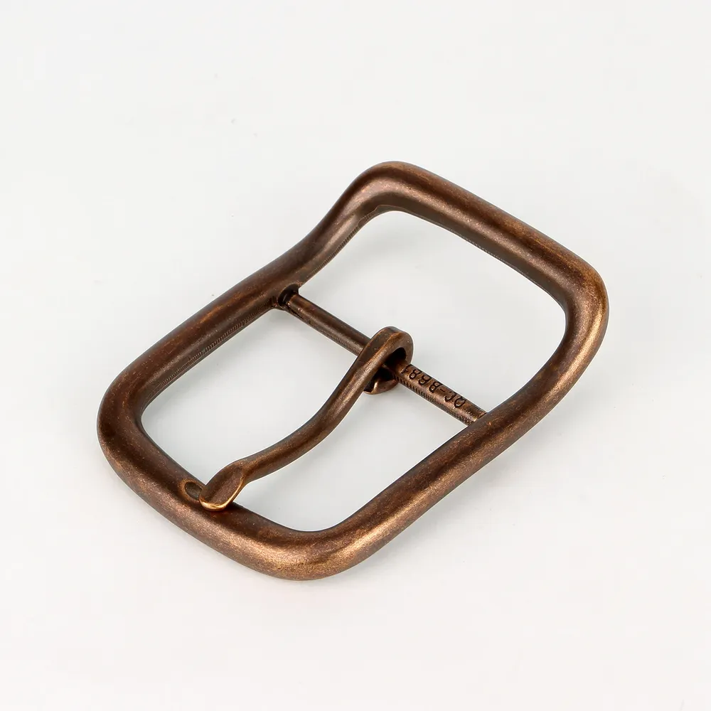 Boucle ceinture métal 40 mm bronze antique ardillon