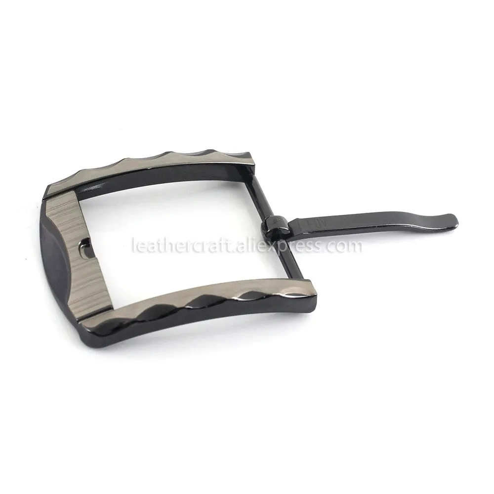 Boucle ceinture métal 40 mm demi-talon ardillon unique
