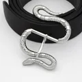 Boucle ceinture métal 40 mm tête serpent argent – 6