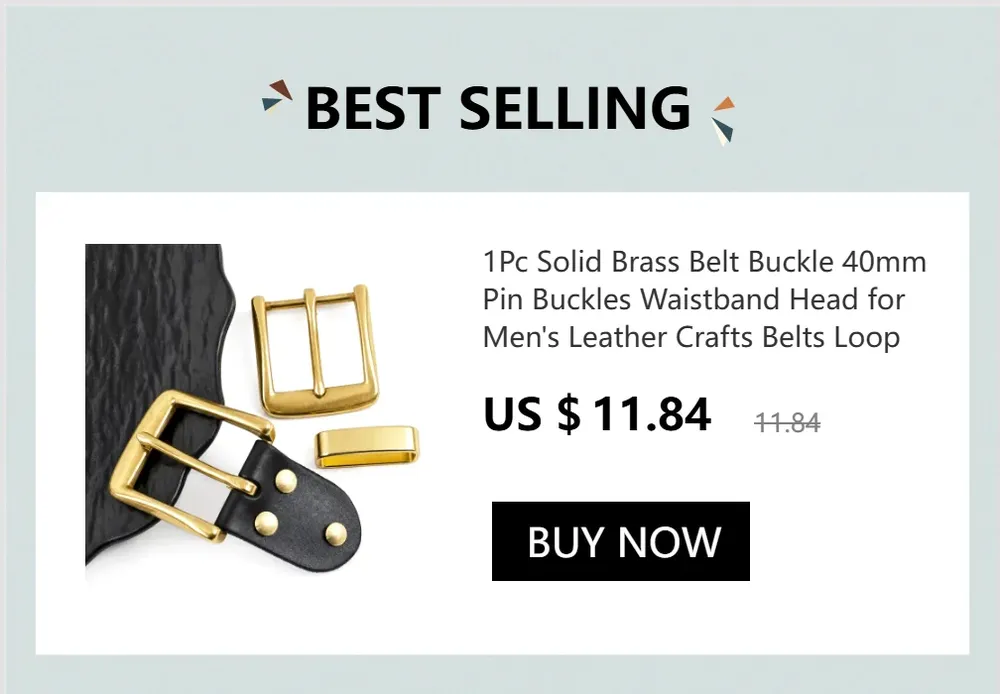 Boucle de ceinture laiton 40 mm double ardillon pour cuir