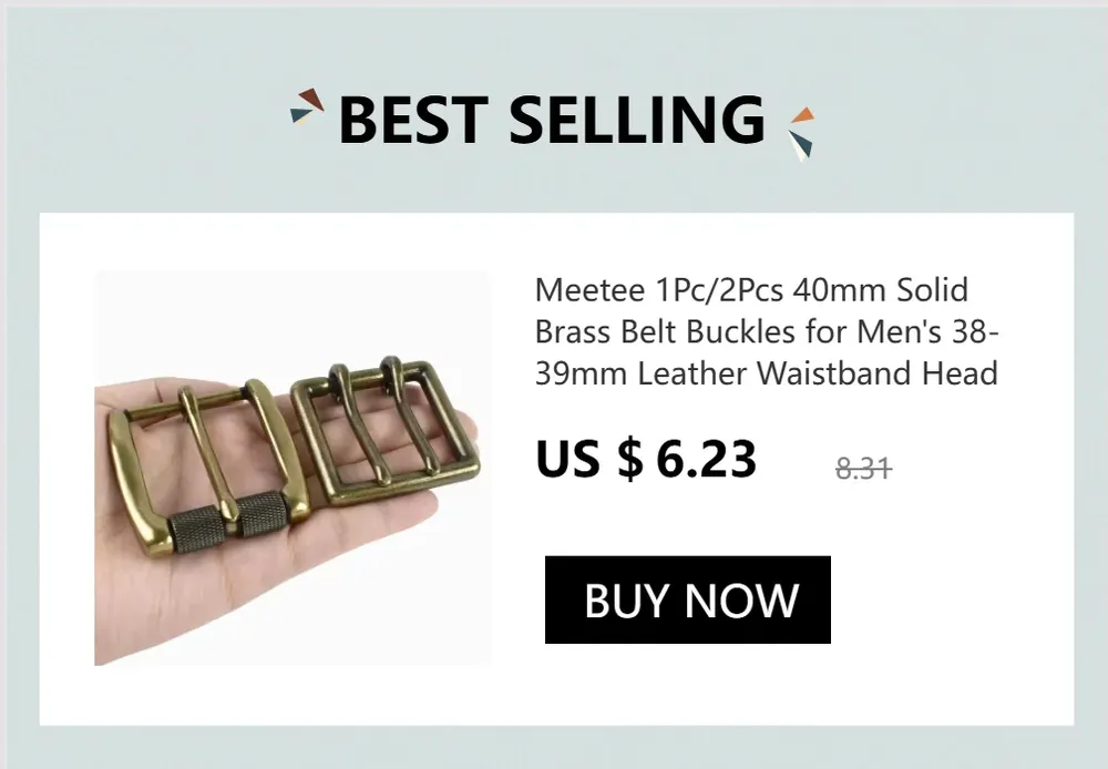 Boucle de ceinture laiton 40 mm double ardillon pour cuir