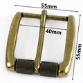 Boucle de ceinture laiton 40 mm double ardillon pour cuir – Couleur XP236-202-41mm